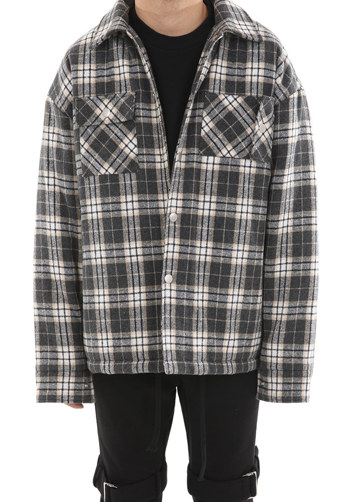 ランベルシオ(LANG VERSIO) 210 Unbalanced Padded Shirt Jacket