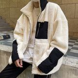 ランベルシオ(LANG VERSIO) 324 WH&BK fleece jacket